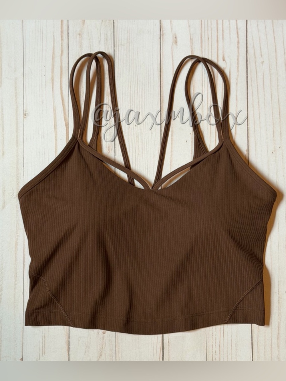 Lululemon Align Strappy Ribbed Tank Top Java Size 6